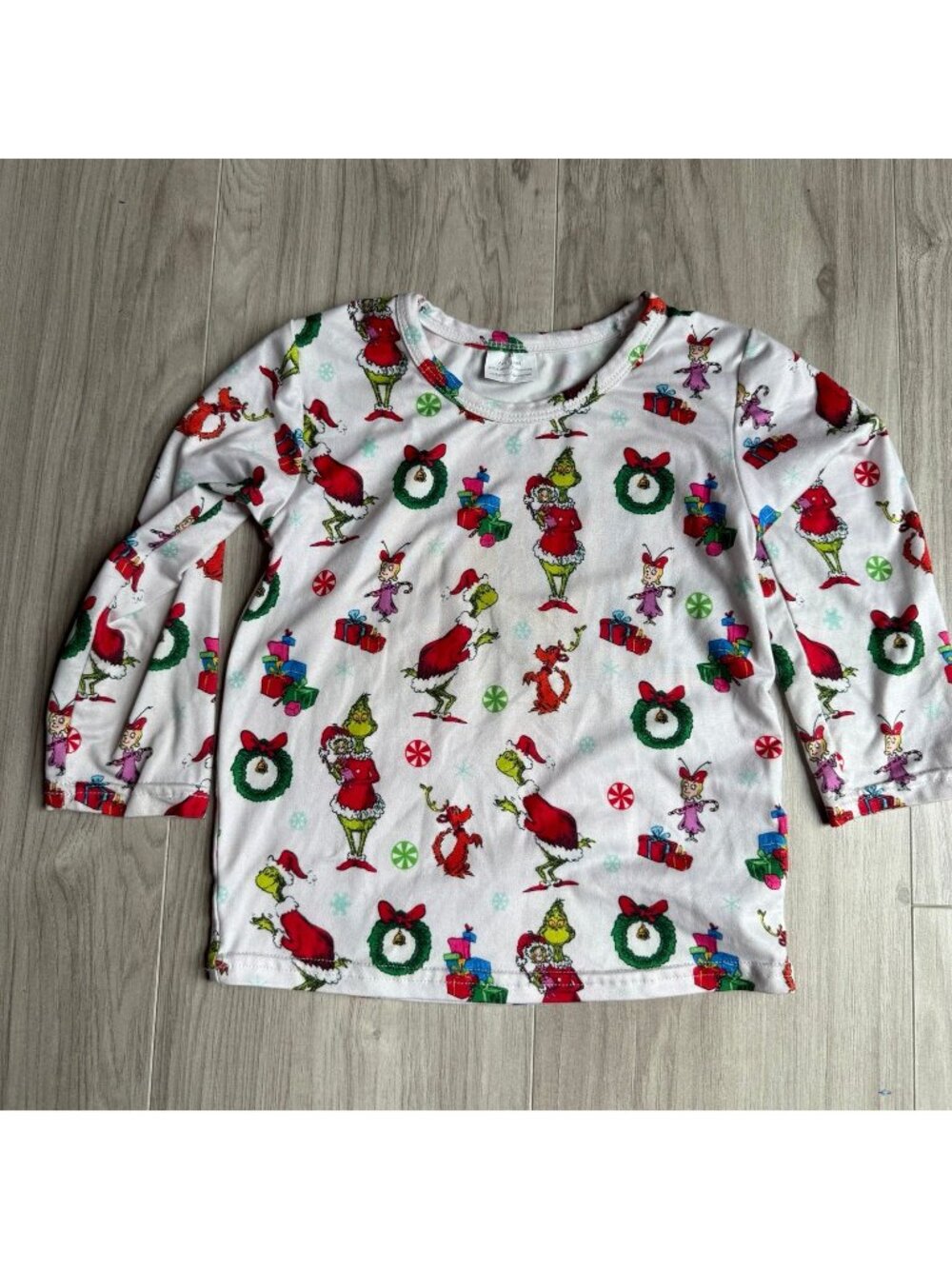 Grinch Toddler Long Sleeve Holiday Shirt